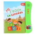 thumbnail image 1 of Libro electrónico con sonido para niños, juguete educativo para aprender números, animales, frutas y español, color verde, 1 of 14