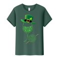 thumbnail image 4 of Prolriy T-Shirt de la Saint-Patrick pour Femmes, Imprimé Verre de Vin, Col Rond, Manches Courtes, T-Shirt pour Femmes, Hauts Verts TTTG, 4 of 4
