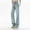 Light Blue, variant on Plus Size Jeans For Women High Waisted Straight Leg Bootcut Baggy Loose Wide Leg Bootcut Casual Lightweight Comfortable Jeans Blue XL