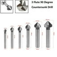 thumbnail image 2 of GLFSIL 3Flute Countersink Drill Bit 90Degree Chamfering Tools Chamfer Cutter 6.3-20.5mm, 2 of 7