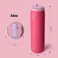 thumbnail image 3 of BOTTLE BOTTLE Stainless Steel Water Bottle with Straw Lid and Handle 32 oz Insulated Cup for Sports Travel Gym Hiking Leak-Proof Wide Mouth Water Bottles for Men and Women Pink Sunset, 3 of 7