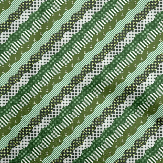 oneOone Rayon Olive Green Fabric Patchwork Quilting Supplies Print Sewing Fabric By The Yard 56 Inch Wide