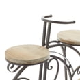 thumbnail image 6 of DecMode 31" x 10" x 23" 2 Tier Brown Metal Bike Plantstand, 6 of 13
