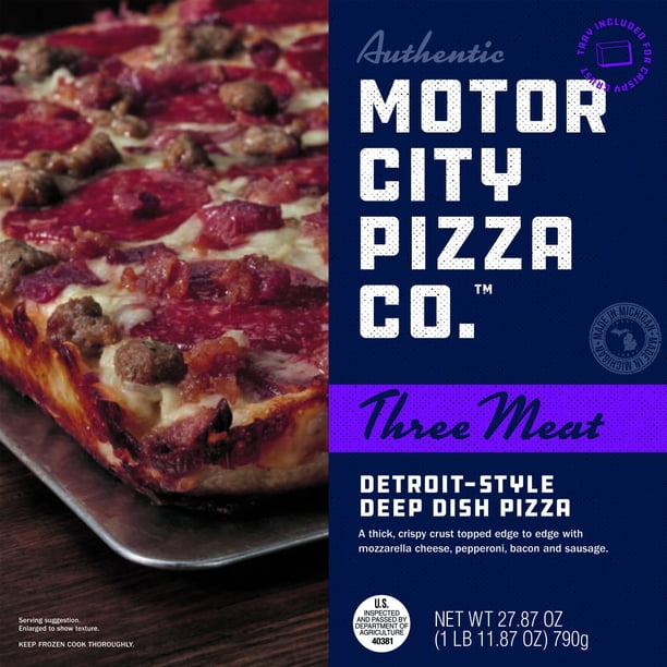 Motor City Three Meat Pizza