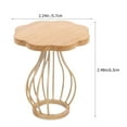 thumbnail image 2 of Mobutofu table d'Appoint miniature Mini table d'Appoint Brun 1 Pcs pour Mini Jardin, 2 of 8