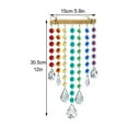 KFIWSZC Colorful Crystal Wind Chime Pendant Sun Catchers Indoor Window