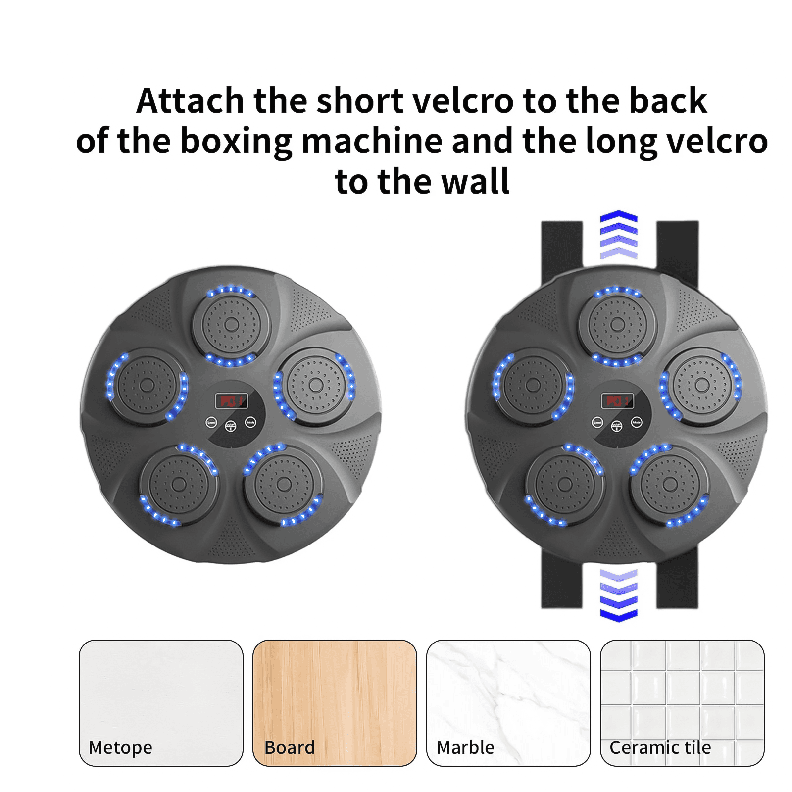 GZXIHTZ Music Boxing Machine, Wall Mounted Boxing Trainer with
