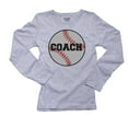 thumbnail image 1 of Coach - Vintage Baseball - Large Print Classic Women's Long Sleeve Grey T-Shirt, 1 of 2