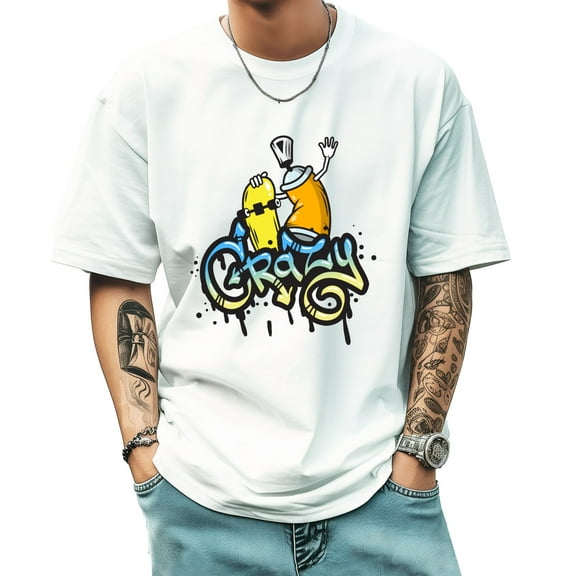 Men's Short Sleeve Graphic T shirt Collection Summer New Trend Sports Shirt Select