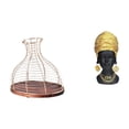 thumbnail image 1 of Portacorchos de vino,Soporte de metal para corcho de vino,tapón de vino,expositor,Estatua de mujer africana,Estante de oficina con estatua de mujer africana,Adorno de figura de resina delicado, 1 of 8