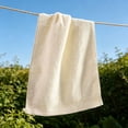 thumbnail image 7 of Hyknon Soft Cotton Hand Towels, Super Absorbent Lint-Free Face Towels, Lightweight Quick Dry Bath Towels, Reversible Washcloths for Bathroom Kitchen Beach Gym Spa, Beige, 13x29", 7 of 7