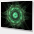 thumbnail image 2 of Art Floral Fractal Vert Radial en Croissance - Impression sur Toile Florale, 2 of 3