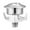 Silver, variant on GROWTH TANK Toilet Flush Button Toilet Tank Push Button Double Toilet Push Button Convenient Toilet Tank Replacements for Hotel Restroom ,