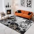 thumbnail image 2 of Alfombra Cryptolite Abstract Lavable 120 x 180 cm, color negro, 2 of 7