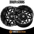 thumbnail image 2 of 22x14 Dropstars 652BM Satin Black & Milled Wheel 6x135/6x5.5 (-76mm), 2 of 5