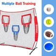 thumbnail image 3 of Red de entrenamiento de fútbol Zonlolo de 6 x 6 pies con 3 bolsillos para objetivos, 3 of 8