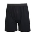 thumbnail image 2 of 247 Frenzy Men's Essentials Knocker PACK OF 3 Cotton Solid Single Button Fly Boxer Shorts , Size 3XL, 2 of 6