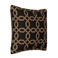 thumbnail image 2 of ZICANCN Black Track Pattern Decorative Throw Pillow Covers, Bed Couch Sofa Decorative Knit Pillow Covers for Living Room Farmhouse 24"x24", 2 of 8
