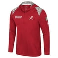 thumbnail image 2 of Men's Colosseum Crimson Alabama Crimson Tide OHT Military Appreciation Quarter-Zip Hoodie Jacket, 2 of 4