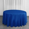 thumbnail image 6 of Efavormart 120 Inch Satin Round Tablecloth, Washable Linen Table Cover, Decorative Silky Fabric for Wedding, Party, Banquet Events - Royal Blue, 6 of 11