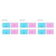 thumbnail image 2 of Redempat 4pcs/10pcs Masks Storage Box PP Portable Holder Organizer Face Masks Container Reusable Ouutdoor Dustproof Case 2*blue+2*pink 3Set, 2 of 6