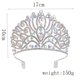 thumbnail image 3 of KAKOWELY 1 corona de boda con cristales y diamantes de imitación, tocado de novia brillante, tocado de corona, 3 of 5