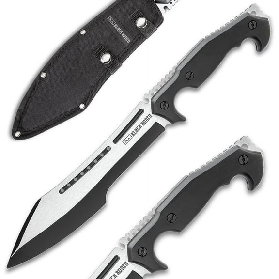 Machete  Sheath | Full- Stainless Steel Blade |   |Ergonomic Wooden Hle Scales | Thumb-Jimping for Missions | Knife - Length 16"