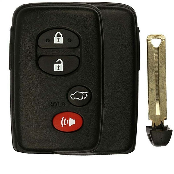 Keylessoption Keyless Entry Remote Smart Key Fob Shell Case Replacement Hyq14aab Hyq12acx Hyq14aem For Toyota Highlander Venza Walmart Com