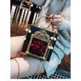 thumbnail image 5 of Bolso de mano con diseño de la marca Sumka, estilo retro, con diseño de ángel en relieve, con cadena de perlas, para mujer, gran oferta, envío gratuito, 5 of 5