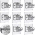thumbnail image 1 of 8pcs Self Adhesive Curtain Rod Bracket, Drapery Hook Holders, 1 of 4