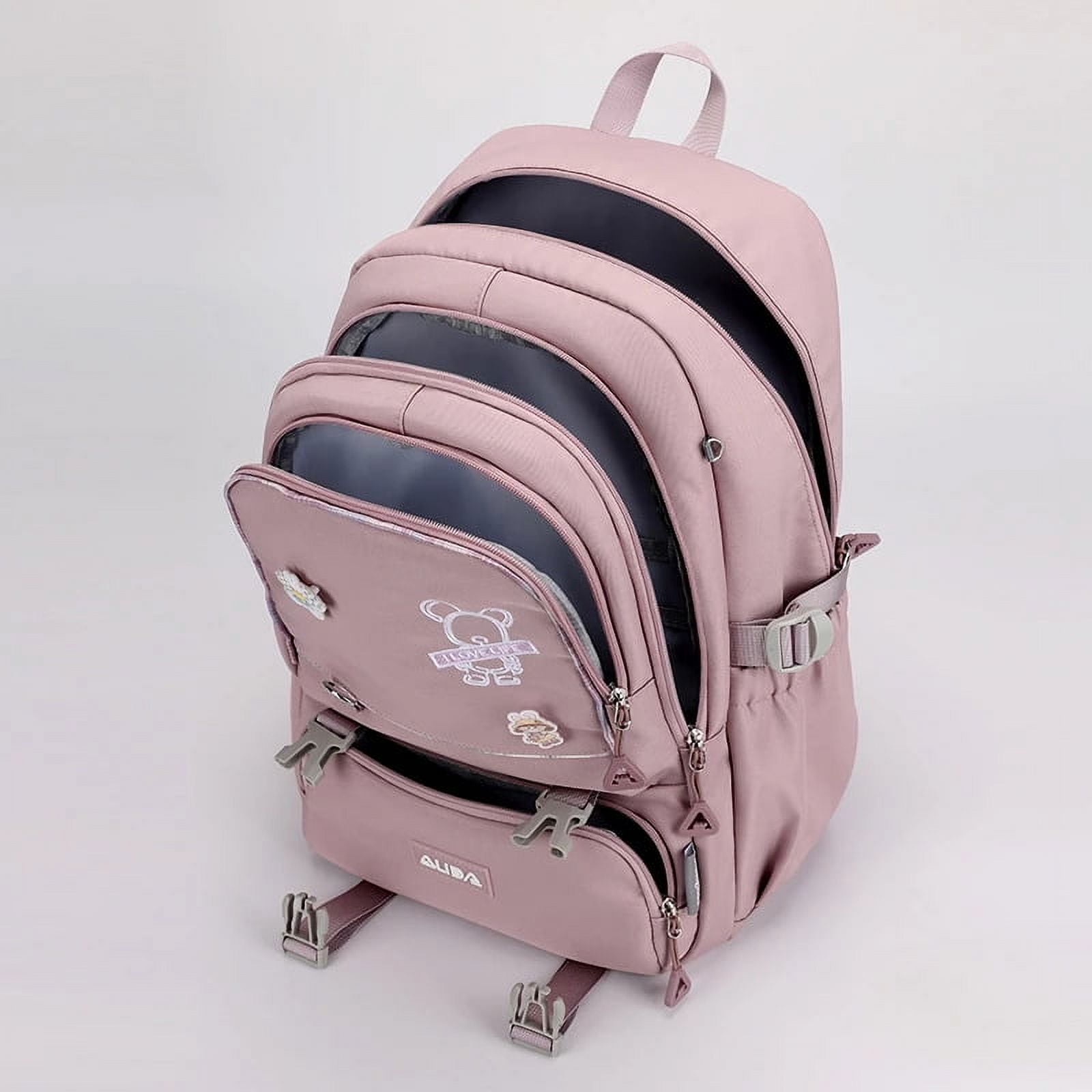 Stylish Pink Backpack Laptop Wanita For College Students Waterproof Nylon  Bag For Women With Cute Design From Bestfashion07, $26.16