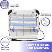 Liba 2800V UV Light Bug Zapper with Extra 2-Pack Replacement Bulbs, for Indoor Parties, Electric Indoor Insect Killer Trap, and Easter Party Supplies