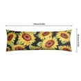 thumbnail image 4 of Boho Sunflower Body Pillow Cover – Soft & Breathable, Hidden Zipper, 20"x54", Vintage Floral Print with Butterflies & Bees – Gift for Side Sleepers, Pregnancy, Farmhouse Decor, 4 of 4