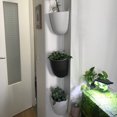 thumbnail image 4 of Pot de Fleurs d'Angle Mural Auto-Arrosant Suspendu Pot de Fleurs Auto-Arrosant Suspendu Grande Taille Fourniture Jardinière avec Crochets Intérieur Cour Blanc, 4 of 8