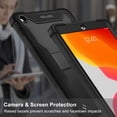 thumbnail image 2 of Allytech Shockproof Case for iPad 10.2" 2022, iPad 10.2" Case 2022, Military Grade Protective Kickstand Dual Layers Back Cover Shell for Apple iPad 10.2" 2022 - Black, 2 of 7
