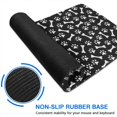 thumbnail image 6 of Long Mouse Pads for Desk,Black Dog Paw Footprint Bone Desk Mats on Top Of Desks, Desk Mouse Pad Extra Large with 3mm Non-Slip Base and Stitched Edge for Gaming,Office,Work,Home 35.4"x15.7", 6 of 6