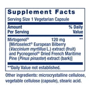 Life Extension, Eye Pressure Support with Mirtogenol®, 120 mg, eye care, eye health supplements, bilberry, French pine bark extract, 30 vegetarian capsules