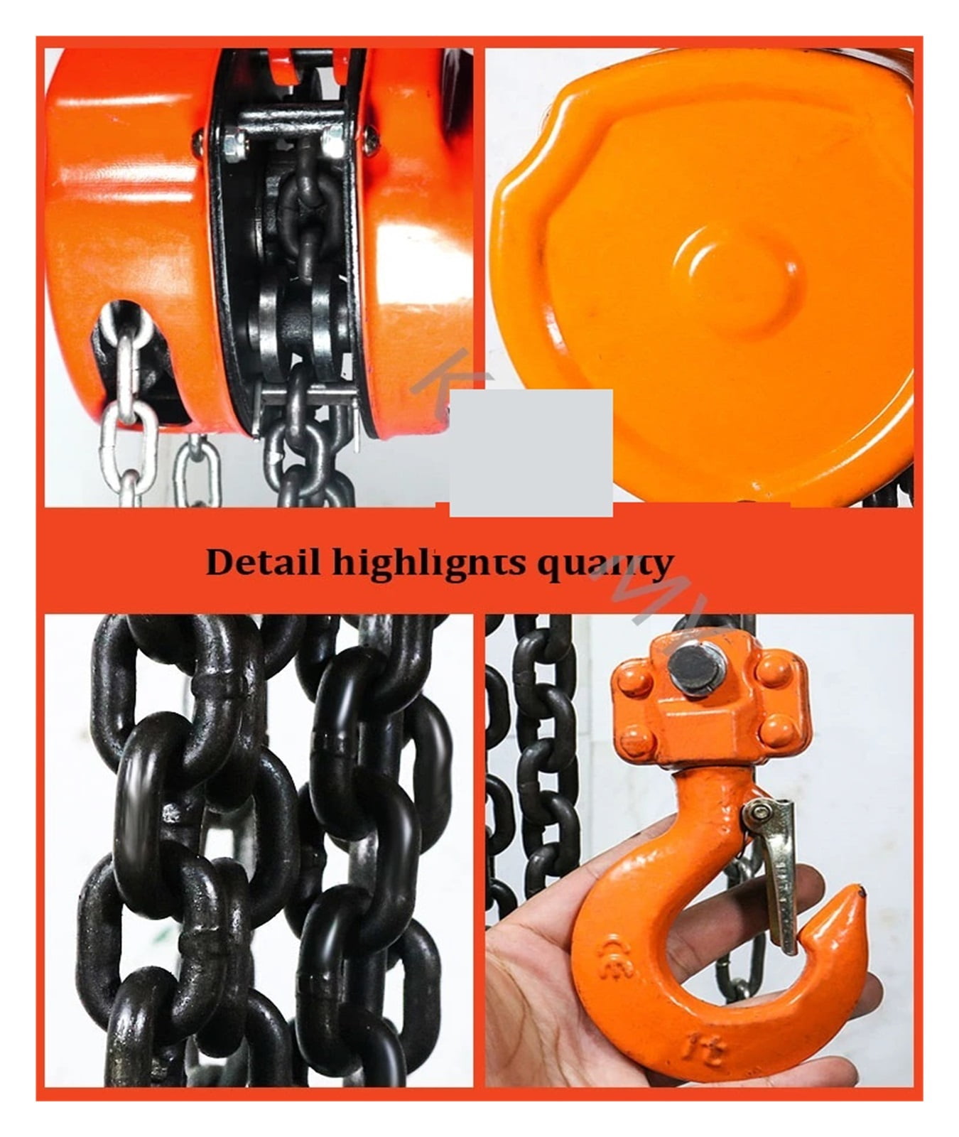 Hand Chain Hoist Winch Portable Hoist, Lift Hoist Construction Small Crane Manual Lever Block Lifting