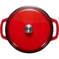 thumbnail image 4 of Enameled Cast Iron Dutch Oven Pot with Lid, Heavy-Duty, 4.3-Quart, Red, 4 of 5