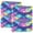 Neon Balloon Party, variant on D-shaped Binder with 3 Ring - PVC Waterproof 1.5 in Binder with Clear Pocket, Neon Star Firework ,1 pack