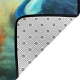 thumbnail image 4 of Area Rugs For Living Room Decor - Red and Blue Fire Peacock Soft Anti Slip Throw Washable Rugs 5x7 For Bedroom, Indoor Carpet For Bedroom Living Room 80x58In, 4 of 7