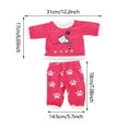 thumbnail image 2 of Staron 18 Inch Doll Pajamas Set, Casual Sleepwear for Girl Dolls Dress Up Play, Doll Clothes, 2 of 5