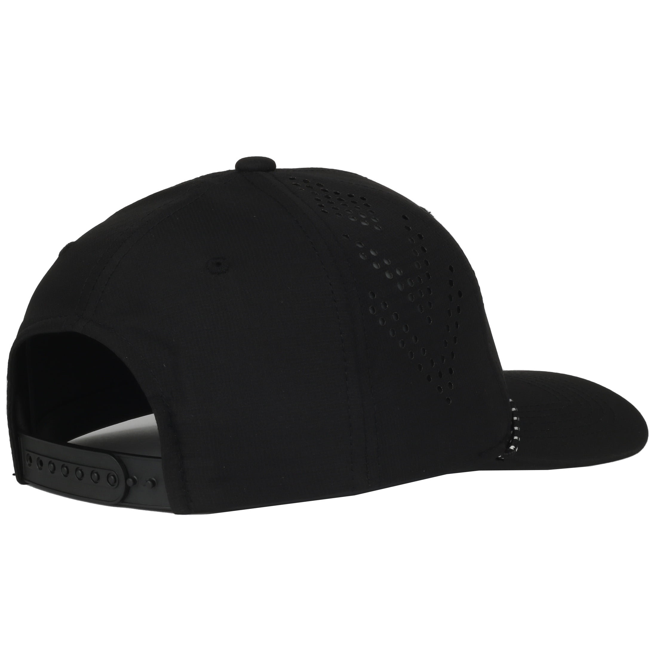 Three Under Performance Golf Hat, Breathable Fabric, Snapback, Lightweight Golf Cap, One Size, Adult, Black