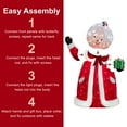 thumbnail image 4 of 6' Mrs. Clause Large Outdoor Christmas Décor with 300 Multi-Color LED Lights, 4 of 6