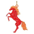 thumbnail image 2 of SeekLGT Red Glitter Horse Ornament Acrylic Christmas Tree Hanging Decor 4 Inch Sparkling Horse Lover Gift for Car Mirror Bag Women Girls Holiday, 2 of 9