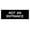 Black, variant on Basic Not An Entrance Sign (Black) - Small