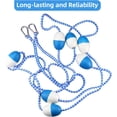 thumbnail image 2 of ZOUSSIQI 18ft Floating Pool Rope, Pool Divider Rope with 2 Pre-Assembled Stainless Hooks and 7 Floating Buoys, Swimming Pool Rope for Isolating Hazardous Areas or Dividing Swim Lanes CA919-44131, 2 of 8