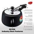 thumbnail image 3 of Special Plus Hard Anodised Inner Lid Pressure Cooker - 3 Liters, Black | Induction Base Pressure Cooker - Ideal For 3 To 4 Persons | Sturdy Hard Anodised Body, Stain Resistant, 3 of 4
