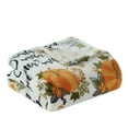 thumbnail image 3 of Harvest Time Autumn Floral Give Thanks Ultra Soft & Plush Oversized Accent Throw Blanket, 3 of 3