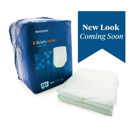 - McKesson HEAVY Absorbency Adult Diaper Brief XXL Contoured BRULXXL 48/Case
